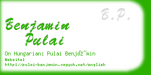 benjamin pulai business card